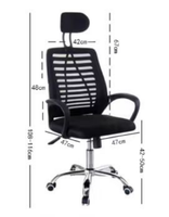 Chaise de bureau en maille pivotante à 360° de haute qualité à prix abordable avec appui-tête et support dorsal multifonction