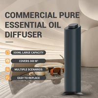 Diffuseur d'arômes intelligent mural sans eau en PP+POM, capacité 500 ml, machine diffuseur de parfum carrée avec humidistat pour rafraîchisseur d'air