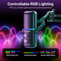 Microphone à condensateur USB CMTECK XM600T pour podcast, microphone filaire pour ordinateur avec support pour jeux, esports, interviews et enregistrement de chansons