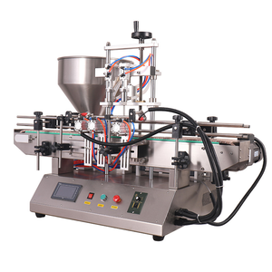 10ml-5000ml doble dos cabezas botellas automáticas de mesa/latas/máquina de llenado de contenedores para líquido, miel, salsa de tomate - Product Image 1