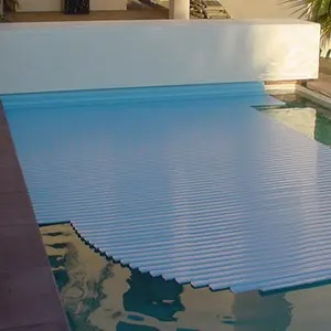 ऊपर जमीन ऊर्जा की बचत और पर्यावरण संरक्षण हार्ड प्लास्टिक स्विमिंग पूल slatted कवर 12V मोटर में बनाया