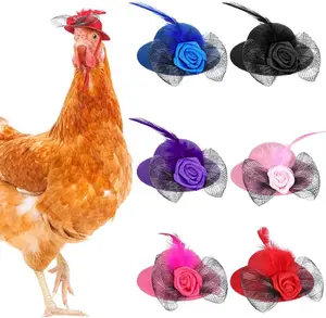 Mini chapeau pour hommes de couleur unie, décoration décontractée, chapeau de poulet, casquette de poulet