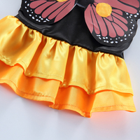 Robe de chien papillon féerique à ailes détachables, costume de fête pour animaux de compagnie, Halloween, vente chaude