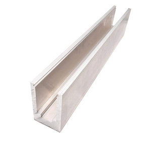 프레임리스 유리 난간 알루미늄 야외 발코니 울타리 U 자형 채널 시스템 프로필 계단 난간 유리 난간 - Product Image 6