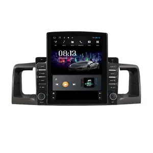 Tesla rádio de vídeo player de carro, rádio automotivo vertical com android para toyota corolla e120 byd f3 2007-2012, sistema de áudio de navegação estéreo sem dvd