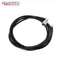 Fabricant Lmr240 Assemblage de câble de raccordement de câble coaxial avec sertissage N mâle à angle droit vers connecteurs MINI Pl259 mâles TNC/BNC/SMA