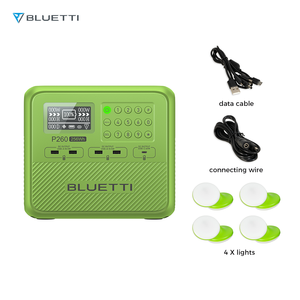 Unité d'alimentation tout-en-un BLUETTI P260 avec une capacité de 256 Wh pour les besoins énergétiques du Malawi et système d'éclairage solaire pour la maison - Product Image 1
