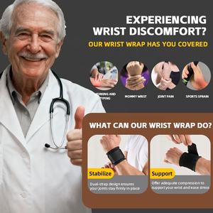 Özel logo elastik spor ağırlık kaldırma bileklik kayışı spor salonu egzersiz eğitimi - Product Image 5