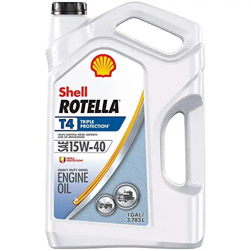 Carcasa Rotella T4 para aceite de motor diésel, Triple protección, convencional, 15W-40, 1 galón, caja de 3