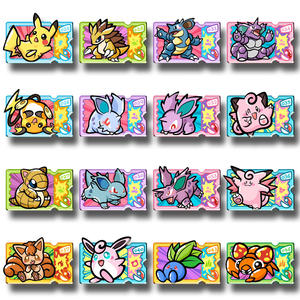 Vente en gros de boîtes de booster scellées en acrylique de type Q, avec des figurines Pokémon, des mini-figurines en cristal, des cadeaux pour enfants - Product Image 6