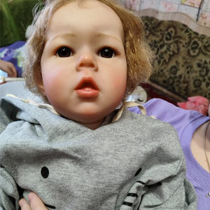 Poupée de bébé réaliste de 19 pouces/<span class=keywords><strong>50</strong></span> <span class=keywords><strong>cm</strong></span> faite à la main pour garçon en silicone - Product Image 1