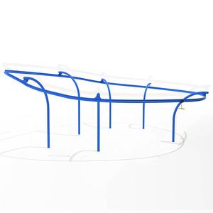 Toboggan à zip pour enfants, certifié TUV, en acier inoxydable/galvanisé, taille personnalisable, pour jardin extérieur, une seule personne - Product Image 1