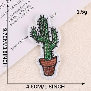 En gros, Patchs brodés 3D DIY en sergé, motifs Cocotier, Cactus, Dessins animés, pour Sacs, Vêtements, Chaussures, Chapeaux et Accessoires - Product Image 6