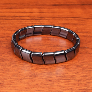 Nouvelle vague d'énergie positive hématite énergie Bracelets Nature haute polonais hématite Bracelets magnétiques pour hommes femmes bijoux - Product Image 3