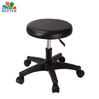 Tabourets de salon de beauté et de spa en cuir PU de forme ronde, réglables en hauteur, pour massage et shampoing, chaises de barbier pas chères