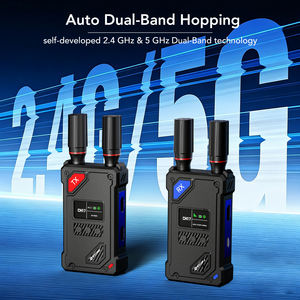 SYONG Professional ชุดส่งสัญญาณและรับสัญญาณ HDMI ไร้สาย 450 เมตร รองรับตัวรับสัญญาณ 1 ถึง 5 เครื่อง <span class=keywords><strong>2</strong></span>.4G/5G สำหรับใช้งานภายในอาคาร แบตเตอรี่ในตัว สำหรับกล้อง - Product Image 4