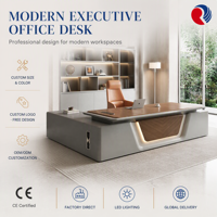 Bureau de direction pour manager avec tiroir, table de patron, mobilier moderne pour bureau
