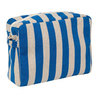 Pochette cosmétique en tissu éponge à rayures personnalisées Royal Fair, sac de toilette de voyage spacieux, sac de toilette à séchage rapide, trousse de toilette de plage, organiseur
