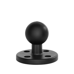1'' Ball Mount Base with Aluminum Alloy 4 Hole Round Plate & 1'' Rubber Ball Adapter VIN-B-005 - Product Image 1
