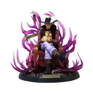 Une pièce GK Seven Wu Hai trône aux yeux d'aigle <span class=keywords><strong>Mihawk</strong></span> Seafarer Hunter modèle ornements en boîte figurine d'action - Product Image 5