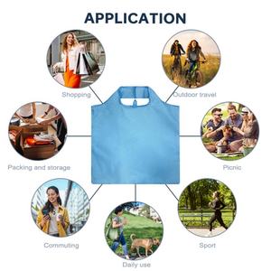 Sac de courses écologique personnalisé avec logo imprimé, grande capacité, pliable et réutilisable - Product Image 4