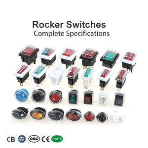 Interrupteur de bateau KCD5-<span class=keywords><strong>2021</strong></span> D5 rouge lumineux, interrupteur d'alimentation carré à 4 broches 2124 - Product Image 3