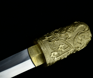 20CM oculto Cosplay espada corta película cuchillo alto manganeso acero vaina cobre - Product Image 6