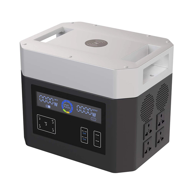 2000W LiFePO4 Solar Generator 220V Portable Power Station with Jump Starter MPPT Cigar Lighter for Emergency & Outdoor Use