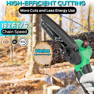 Professional 20V Cordless Chainsaw DIY Industrial Grade <b>Power</b> Tool for Wood Cutting US Local Warehouse Battery Included CS-150T- - Product Image 5