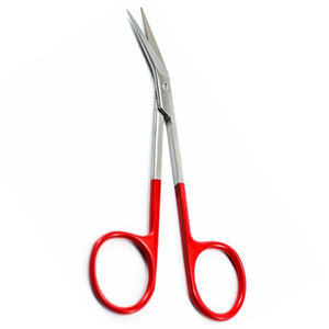 กรรไกรสแตนเลสทรงโค้งมุมโค้งสีแดงด้ามกรรไกรผ่าตัดทางการแพทย์กรรไกร Iris 4.5 นิ้ว - Product Image 6