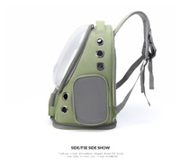 Sac à dos pour animaux de compagnie en matériau PC, respirant et portable, type capsule spatiale, grande capacité, sac de transport pour voyages en plein air pour chats et chiens jusqu'à 7 kg