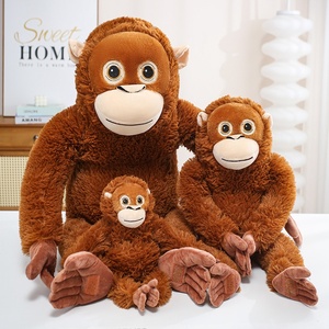 Peluche di Gorilla, <span class=keywords><strong>Scimmia</strong></span> a <span class=keywords><strong>Braccia</strong></span> <span class=keywords><strong>Lunghe</strong></span>, Pupazzo di Peluche per Bambini, Cuscino per Abbracciare, Giocattolo in Peluche per Decorazione Casa - Product Image 3