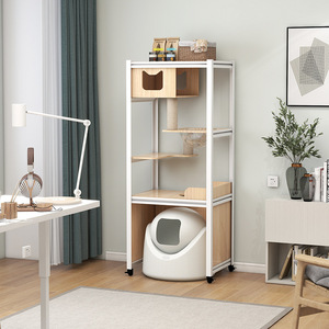 Customized cat climbing cabinet, cat climbing <b>frame</b>, cat <b>bed</b>, cat space capsule, cat climbing pillar, multi-level cat shelf - Product Image 3