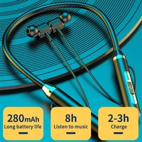 Écouteurs sans fil Bluetooth mignons à réduction de bruit avec affichage numérique de la batterie, pour le gaming, tour de cou, compatibles Samsung Smart TV