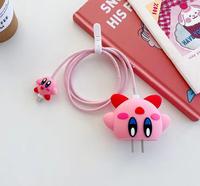 Moda lindo diseño de dibujos animados tipo C para iPhone caso cargador