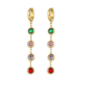 <span class=keywords><strong>Orecchini</strong></span> <span class=keywords><strong>pendenti</strong></span> Huggie per donna in <span class=keywords><strong>acciaio</strong></span> inossidabile cerchi alla moda classici rotondi <span class=keywords><strong>orecchini</strong></span> ipoallergenici - Product Image 4