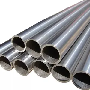 Alta calidad 201 202 301 304 304L 321 316 316L tubo redondo de acero inoxidable dimensión estándar