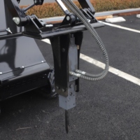Mini chargeuse sur pneus à chenilles, petite chargeuse sur pneus chinoise avec brise-roche hydraulique à vendre