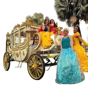 Calidad garantizada HengYiSheng Electric Buggy Horseless Carriage Venta Boda Royal European Style Horse Carriage Q235B Steel - Product Image 2