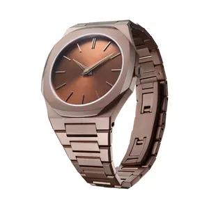 OEM Custom Logo Sunray Dial Stainless Steel Bracelet Waterproof Quartz Low Moq Watch for Men