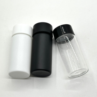 Pot à large bouche en PET avec couvercle à vis pour surface d'impression d'écran de médecine