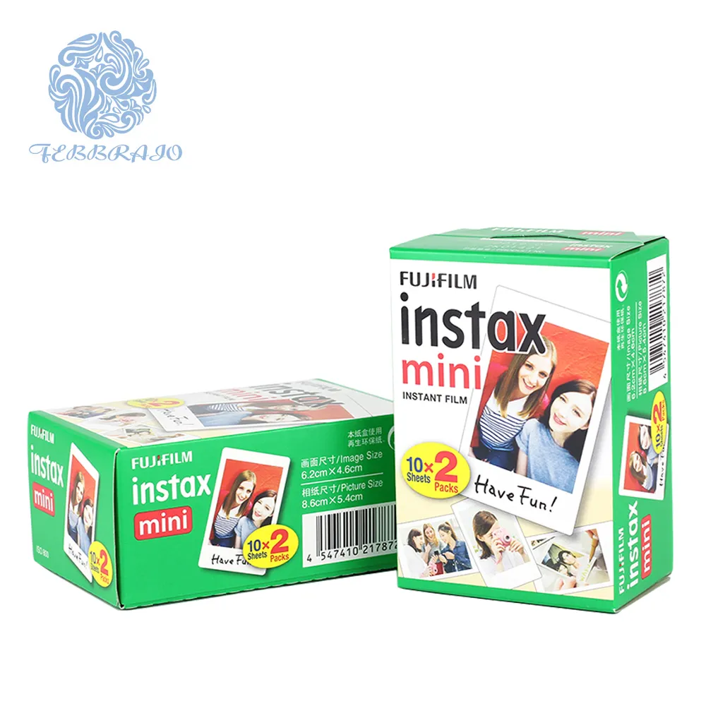 Portafoglio Fuji instax mini instant film 2 pack 20 fogli per fotocamere Fujifilm mini 7s 8 9 25 50s 70 90