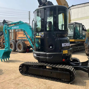 Mini-excavatrice sur chenilles d'occasion Kobelco SK35, très demandée, stock d'origine Japon, prix bas, Shanghai, avec godet de 3m, boîte de vitesses, moteur et pompe - Product Image 1
