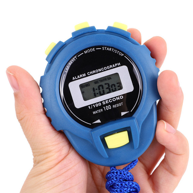 Automatic Diving Black Blue Cheap Movement Digital Timers Sports Running Stop Watch Chronograph