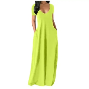 Nuevo Vestido Casual de Moda para Mujer, Elegante Vestido Largo de Noche con Abertura y Mangas Largas, Transpirable, para Oficina - Product Image 5