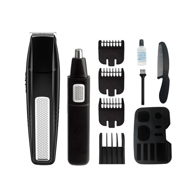 All in 1 Battery Powered Dry Men Grooming Kit  Beard Trimmer  Ear  Nose Hair  Trimmer