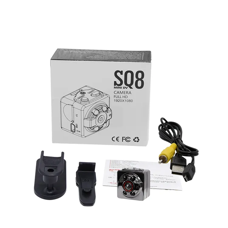 SQ8 Smart Small Cam Micro Mini Camera 1080P High Definition Night Vision Portable Video Recorder Sports DV Mini Camera