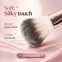 Ensemble de 11 pinceaux de maquillage professionnels en poils synthétiques, marque privée, écologiques, poils doux et vegan