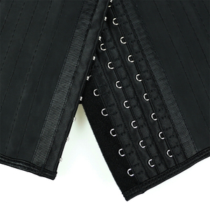ATBUTY Corset Vintage Noir Amincissant, Gaine Colombienne Effet Sablier, 25 Baleines en Acier, Torse Court, Latex Lisse, Entraîneur de Taille - Product Image 4