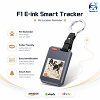   Traceur anti-perte IP65 résistant à l'eau avec écran d'encre électronique, affichage des informations NFC, autonomie de 6 à 8 mois pour animaux de compagnie